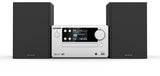 Microcadena HiFi Kenwood M-725DAB-S con CD, USB, Dab+ y Bluetooth Audio-Streaming. Color: Plata - Mini Equipo de Musica para casa