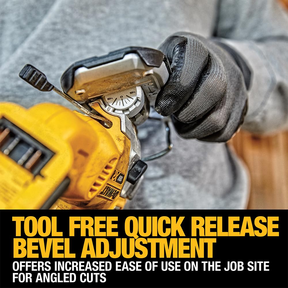 DEWALT DCS335NT-XJ, Sierra de calar sin escobillas 18V XR, Incluye maletín TSTAK, 3200cps/min, Corte madera 135mm /Acero 10mm, No incluye batería ni cargador