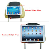 TFY Soporte universal para reposacabezas de coche, funciona con o sin funda, sin piezas sobresalientes, se adapta a todos los tablets de 6 pulgadas a 11 pulgadas, Apple iPad, iPad 4 (iPad 2 y 3), iPad Air, iPad Mini, Samsung Galaxy Tab & Note - Google Nex