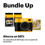KODAK Mini Shot 3 ERA 4PASS - Cámara instantánea 2 en 1 e Impresora de Fotos (7,6 x 7,6 cm, 8 Hojas), Color Amarillo