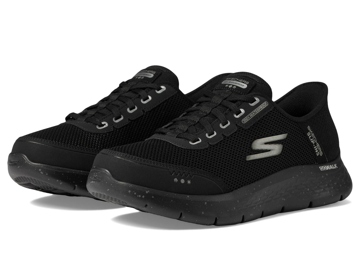 Skechers Men's Go Walk Flex Sneaker, Negro y Blanco, 42.5 EU