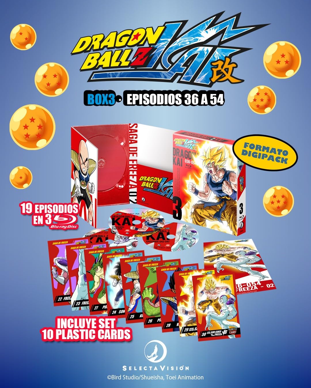 Dragon Ball Z Kai Box 3. [Bluray] (Episodios 36 A 54)