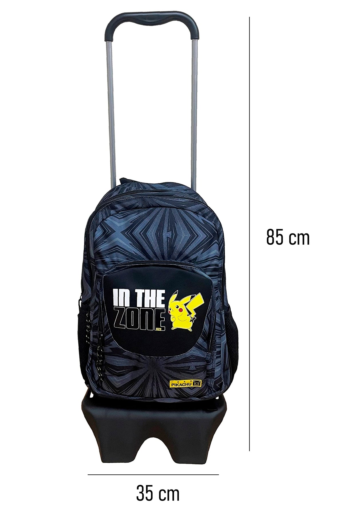 CYPBRANDS, MC-301-PK, Mochila extraíble con ruedas, Grey, Pokémon