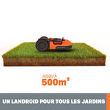 WORX Robot cortacésped Landroid M500 Plus 20V Máx. | WR165E | Superficie de hasta 500m2 | Pendientes de hasta el 35% | Navegación Inteligente |Cut to Edge 2,6 cm del Borde