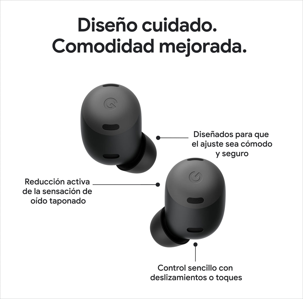 Google Pixel 9 - Smartphone Android Desbloqueado con Gemini - Rosa peonía, 128GB + Pixel Buds Pro - Auriculares de botón inalámbricos con Cancelación de Ruido Activa - Porcelana