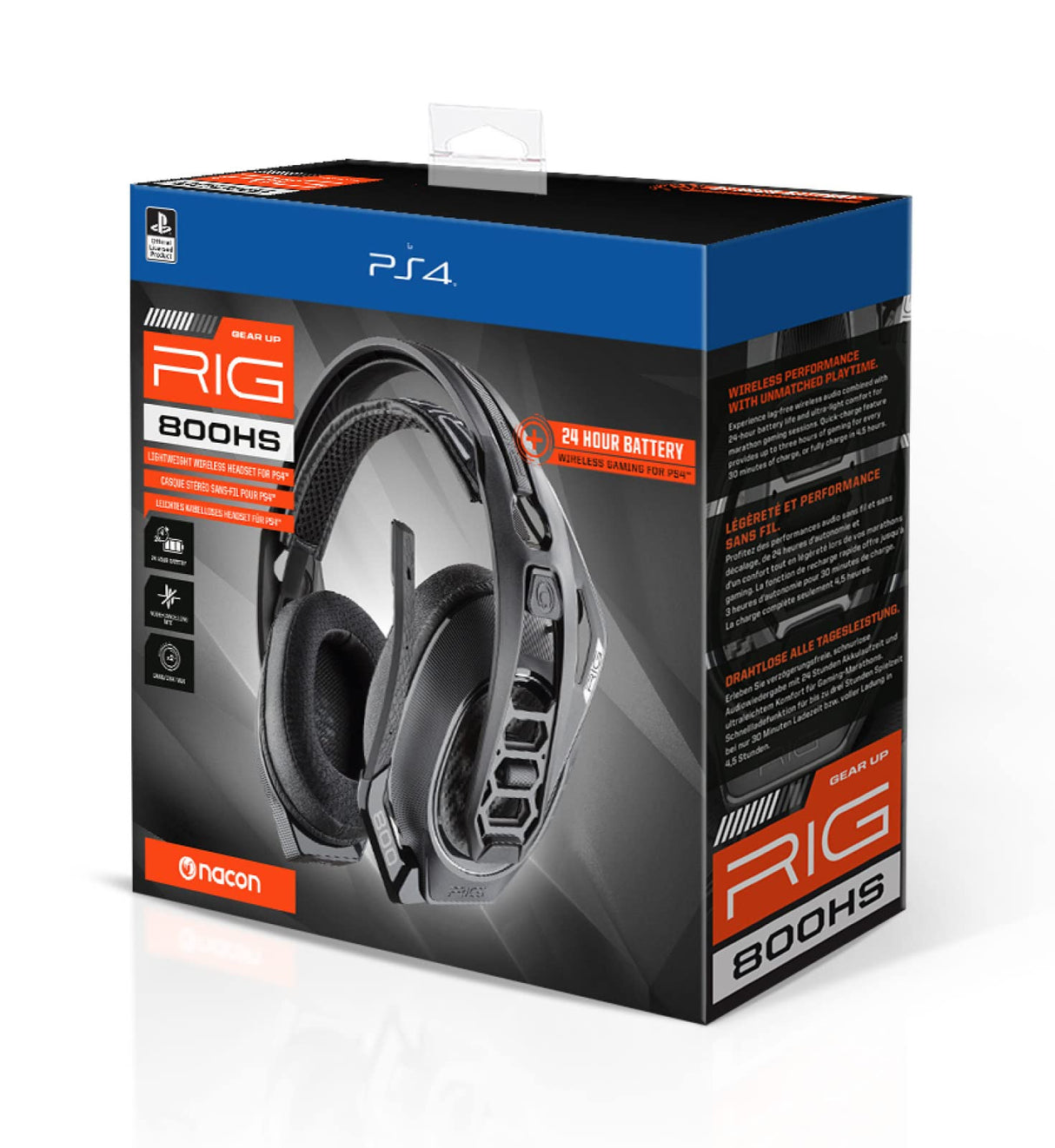 Plantronic - Auriculares Gaming RIG Serie 800HS con licencia PS4 (PS4)