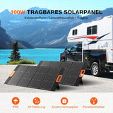 YARD FORCE Panel Solar portátil de 100 W LX SPP10 para generador Solar en casa, IP65 Resistente al Agua, Cargador Solar Plegable, Compatible con Yard Force Power Station para Camping al Aire Libre