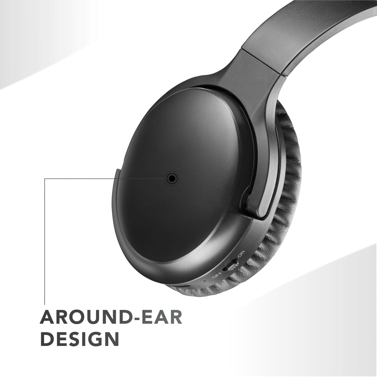 Music Sound - VIBRA - Auriculares Bluetooth inalámbricos con tecnología Active Noise Cancelling - Eliminan el Ruido Ambiental - Diadema Ajustable - 35 Horas de autonomía - Negro