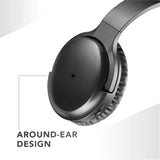 Music Sound - VIBRA - Auriculares Bluetooth inalámbricos con tecnología Active Noise Cancelling - Eliminan el Ruido Ambiental - Diadema Ajustable - 35 Horas de autonomía - Negro