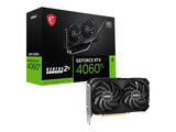 MSI Gaming GeForce RTX 4060 Ti 8GB GDRR6 128-Bit HDMI/DP Nvlink TORX Fan 4.0 Ada Lovelace Architecture Tarjeta gráfica (RTX 4060 Ti Ventus 2X Negro 8G OC)
