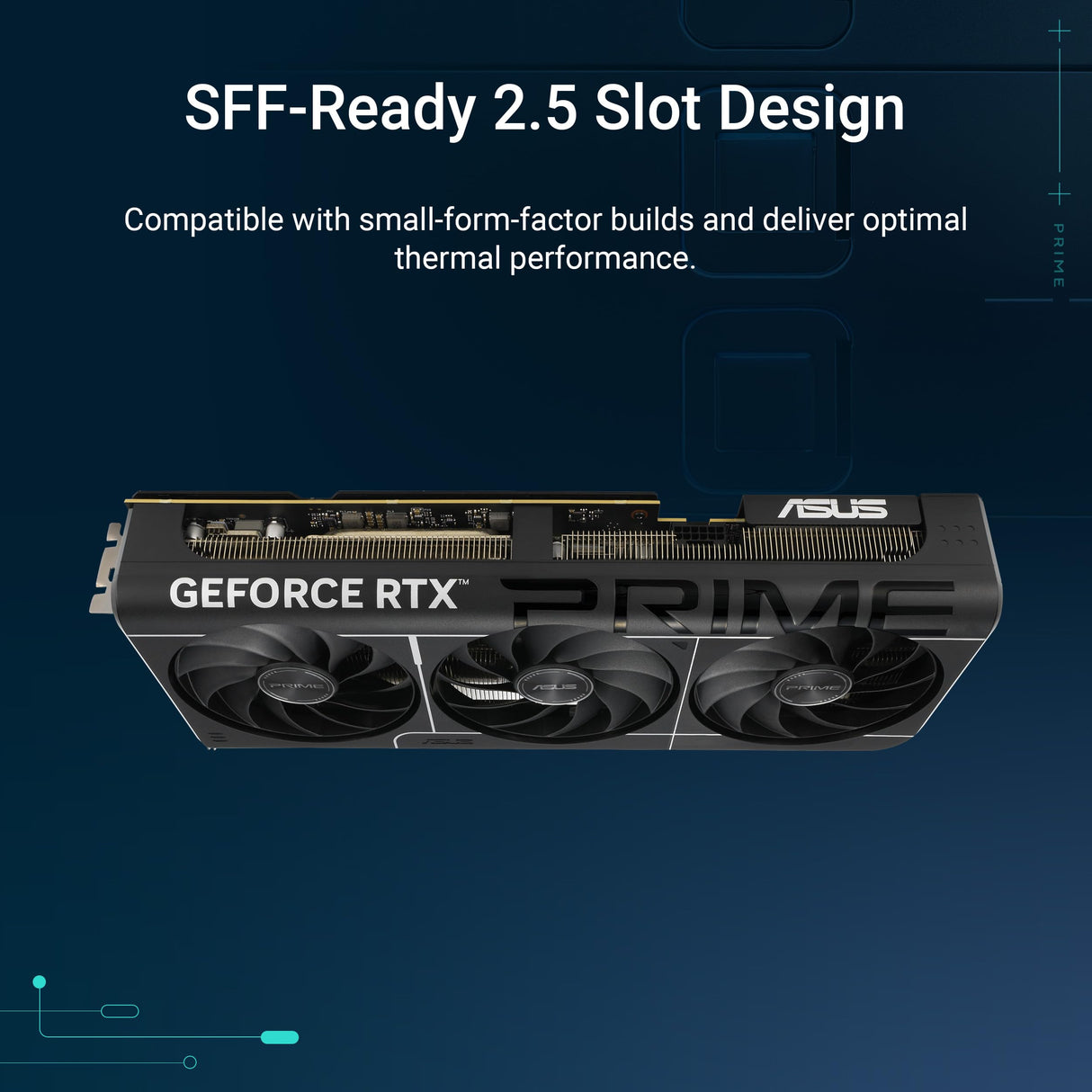ASUS Prime GeForce RTX 5080 OC Edition 16GB GDDR7 Tarjeta gráfica Compatible con SFF (PCIe 5.0, 16 GB GDDR7, HDMI/DP 2.1, 2.5 Ranuras, Ventiladores Axial-Tech, cámara de Vapor, BIOS Dual)