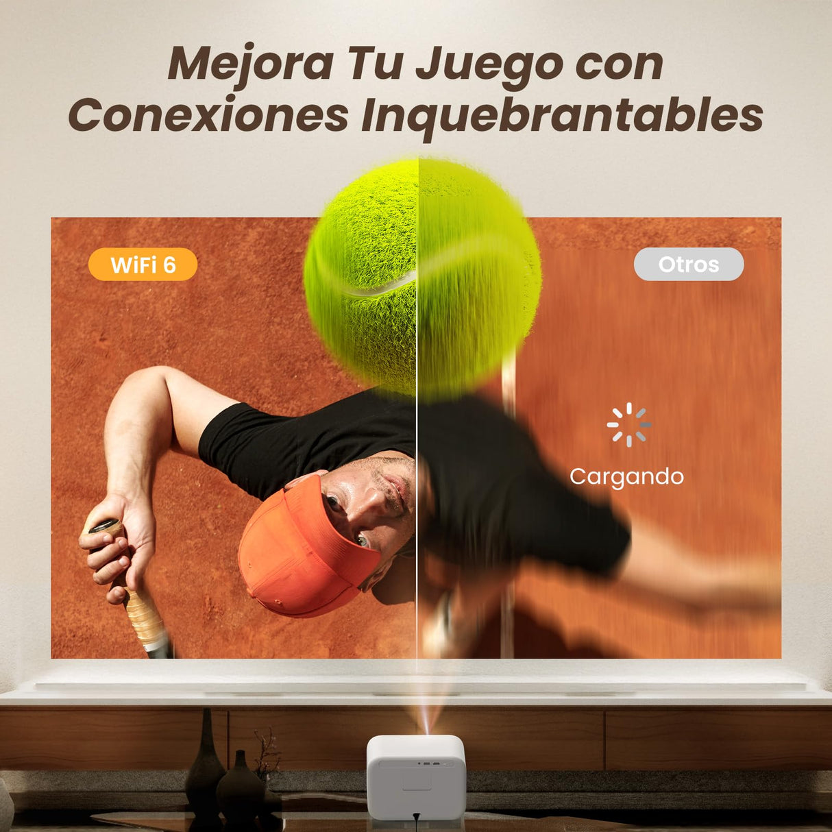 YABER Proyector Portátil 4K Full HD 1080P Nativo con Sonido JBL & Enfoque Automático 1s, WiFi 6 Bluetooth, para Cine en Casa/Exterior Compatible con Móvil/iOS/Android/TV Stick/PS5/HDMI