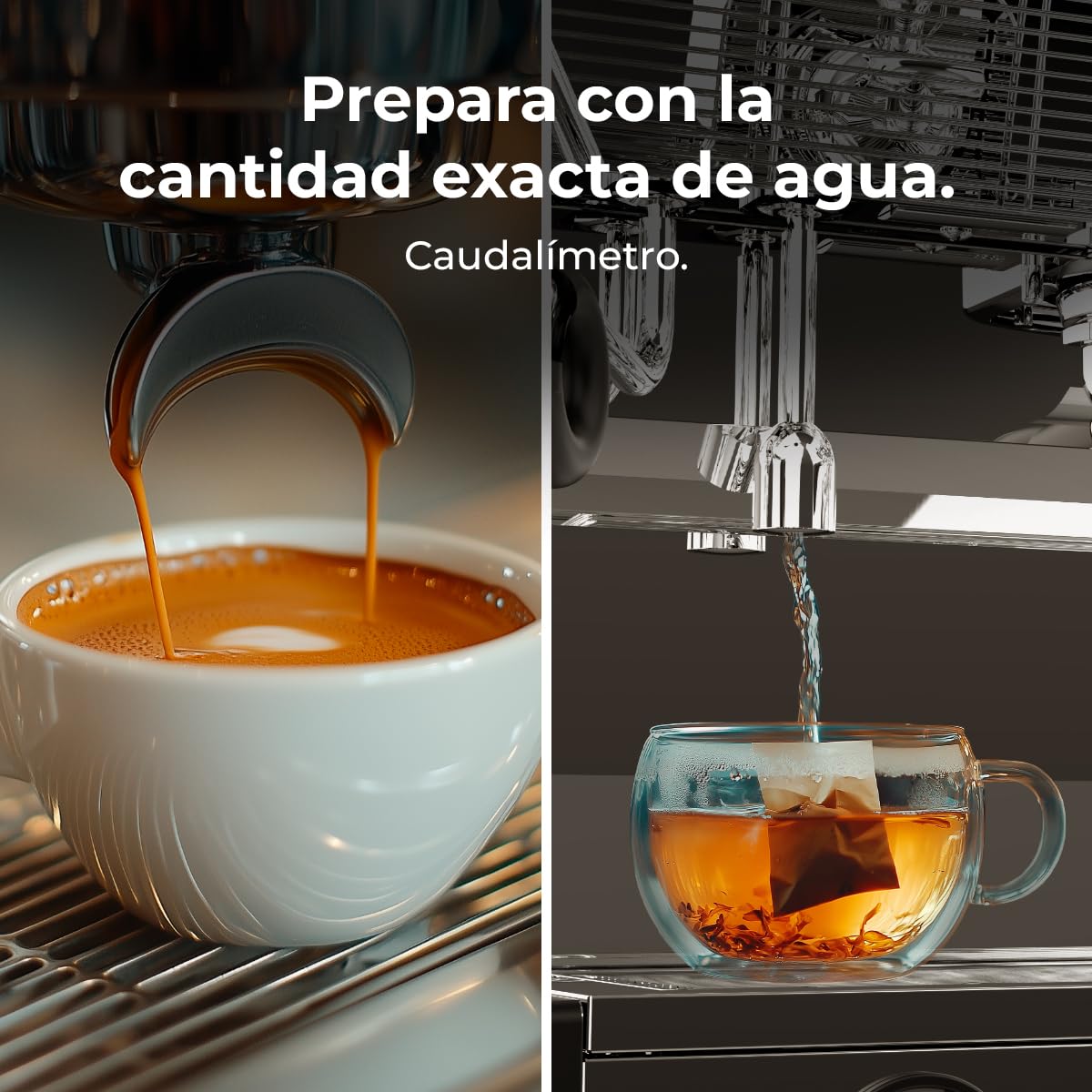Cecotec Cafetera Express Barista Baristeo Mattina 2X. 4200W, Bomba Rotatoria 9 Bares, Caldera Triple, Pantalla Pid, Caudalímetro, Doble Manómetro, 4200W, Extracción Crema, Diseño Profesional