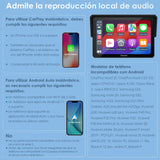 Pantalla Moto Carpuride W502, 5" IPS Táctil IP67 Impermeable, CarPlay & Android Auto Inalámbricos, GPS, Control por Voz Siri/Asistente Google, Dual Bluetooth, Soporte Ajustable Manillar