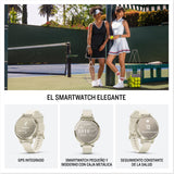 Garmin Lily 2 Active, Reloj Inteligente con GPS, Diseño Elegante, Datos de Salud y Forma Física, Pantalla Táctil, Notificaciones Inteligentes, Autonomía hasta 9 días, Plata con Correa Morada