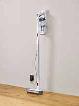 SEVERIN Aspiradora de Mano y Vertical, 120 W, 0.5 Litros, 75 Db, Poder de succión 25 AW / 10 kPa, Capacidad de la batería 2.200 mAh, Autonomía de la batería hasta 40 minutos, Blanco / Rojo, HV 7152