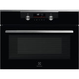 Electrolux CKM806CX Horno Eléctrico Compacto, 42 L, Función Microondas, Potencia 1000W, Grill de 1900W, 23 Funciones, Calentamiento Rápido, Pantalla TFT, Serie 800, Negro, Fabricado en UE