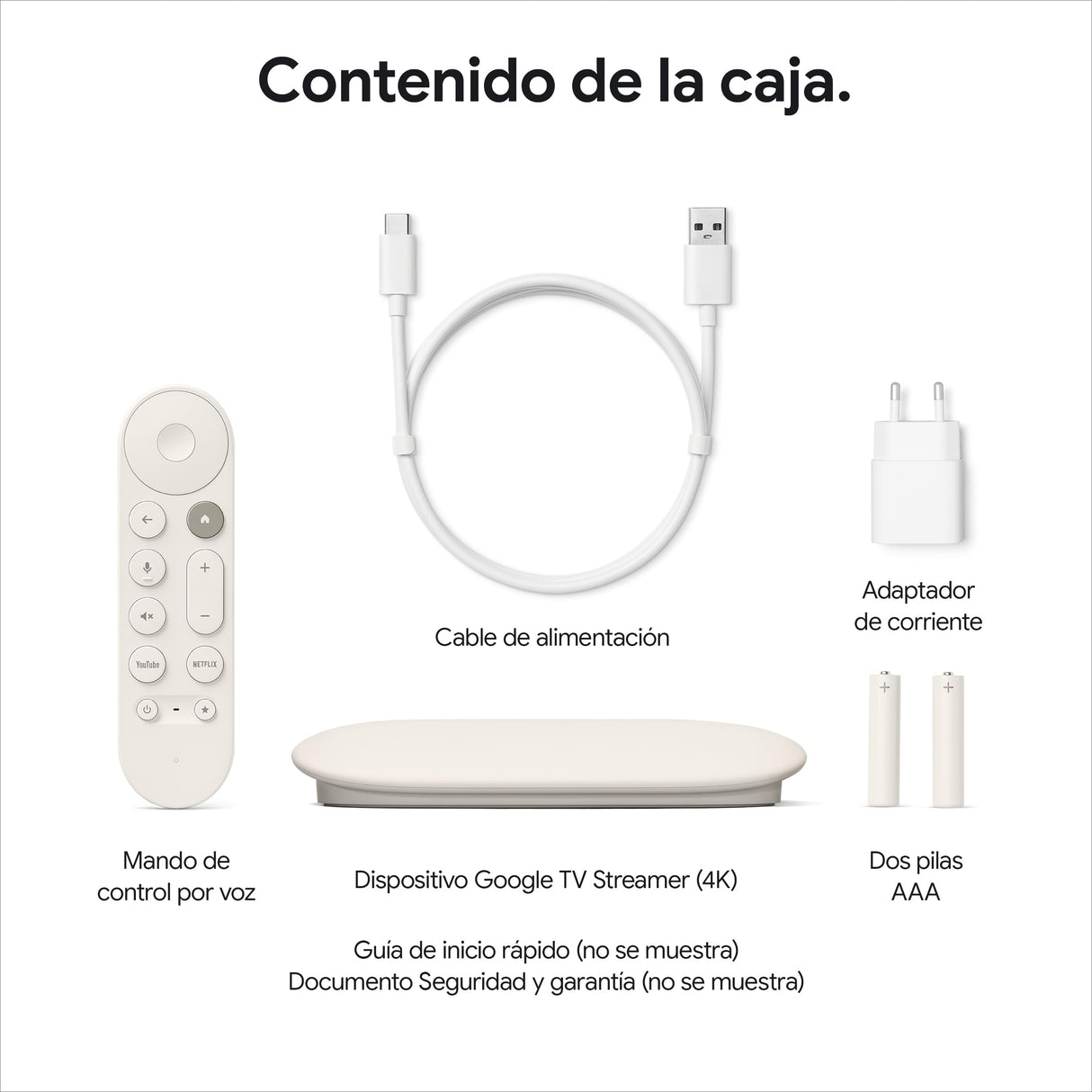 Google TV Streamer 4K - Streaming rápido de Entretenimiento en 4K con HDR - Porcelana