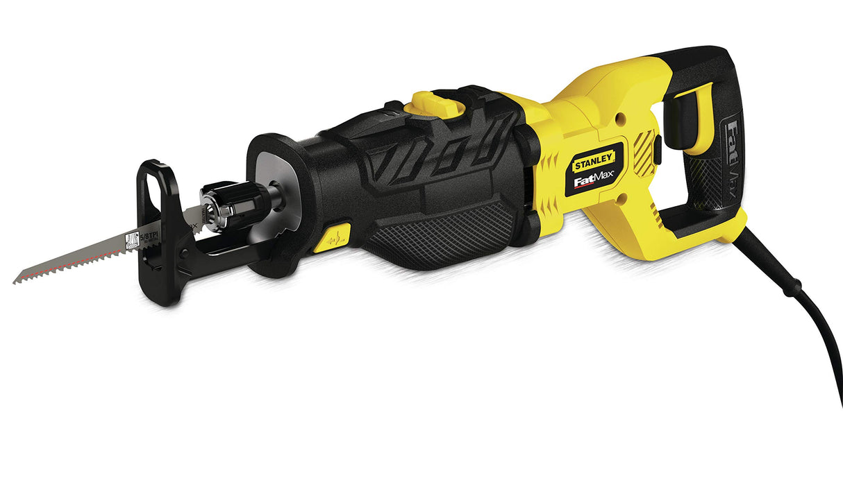 STANLEY FATMAX FME365K-QS - Sierra de sable eléctrica 1.050W, longitud carrera 28mm, incluye maletín