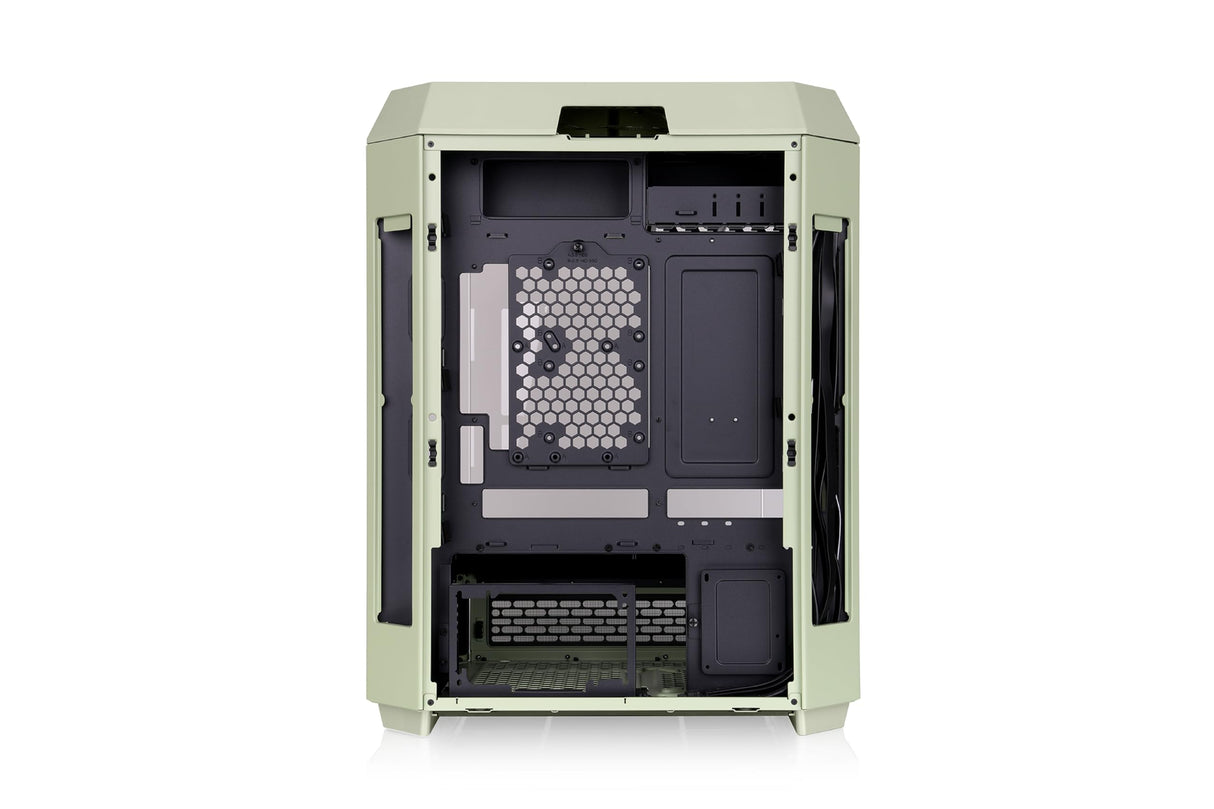 The Tower 600 Matcha Green Mid-Tower ATX Case; 3 Paneles de Vidrio Templado; Soporte de Placa Base de Conector Oculto; Ranuras PCI-e rotacionales; CA-1Z1-00MEWN-00; 3 años de garantía