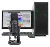 Samson G-Track Pro - Professional USB Microphone with Audio Interface - Black