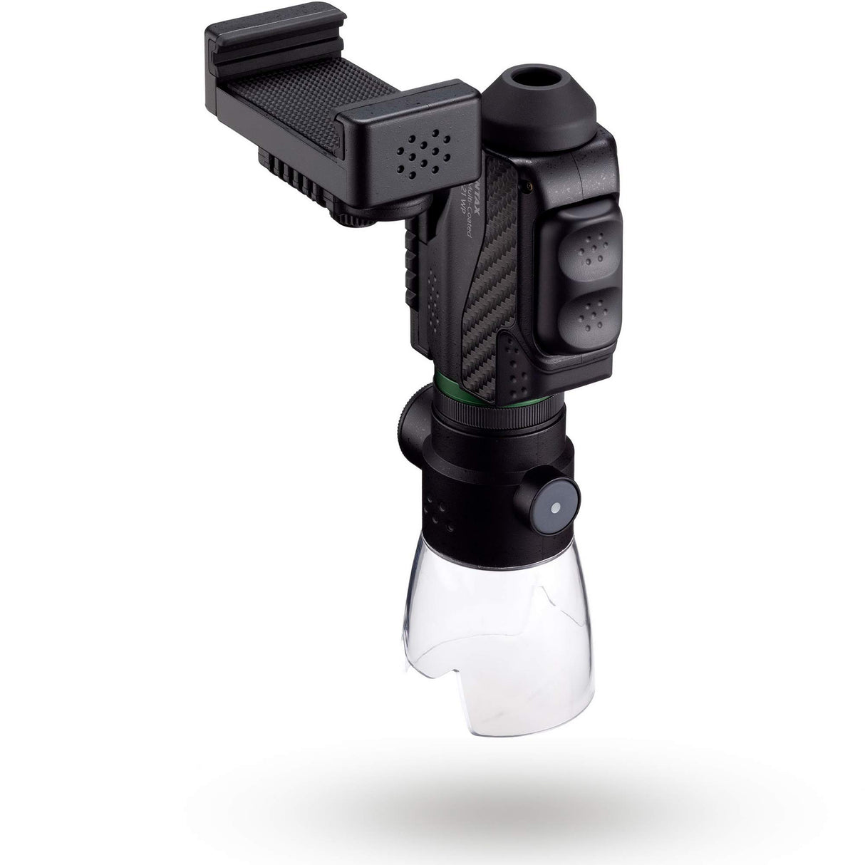 Pentax 63621 Monocular VM 6x21 WP - Kit Completo Incluye un Adaptador para Smartphone y Soporte Macro Junto con un monocular de Aumento Brillante y Claro 6X con excelente Rendimiento óptico. Black