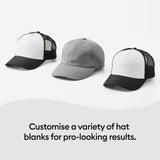 Cricut Prensa de sombrero | Placa de calor curvada de 5 x 3 pulgadas | Prensa de calor para proyectos de sombreros y gorras | Uso con vinilo para planchar (HTV), tinta infusible y sublimación |