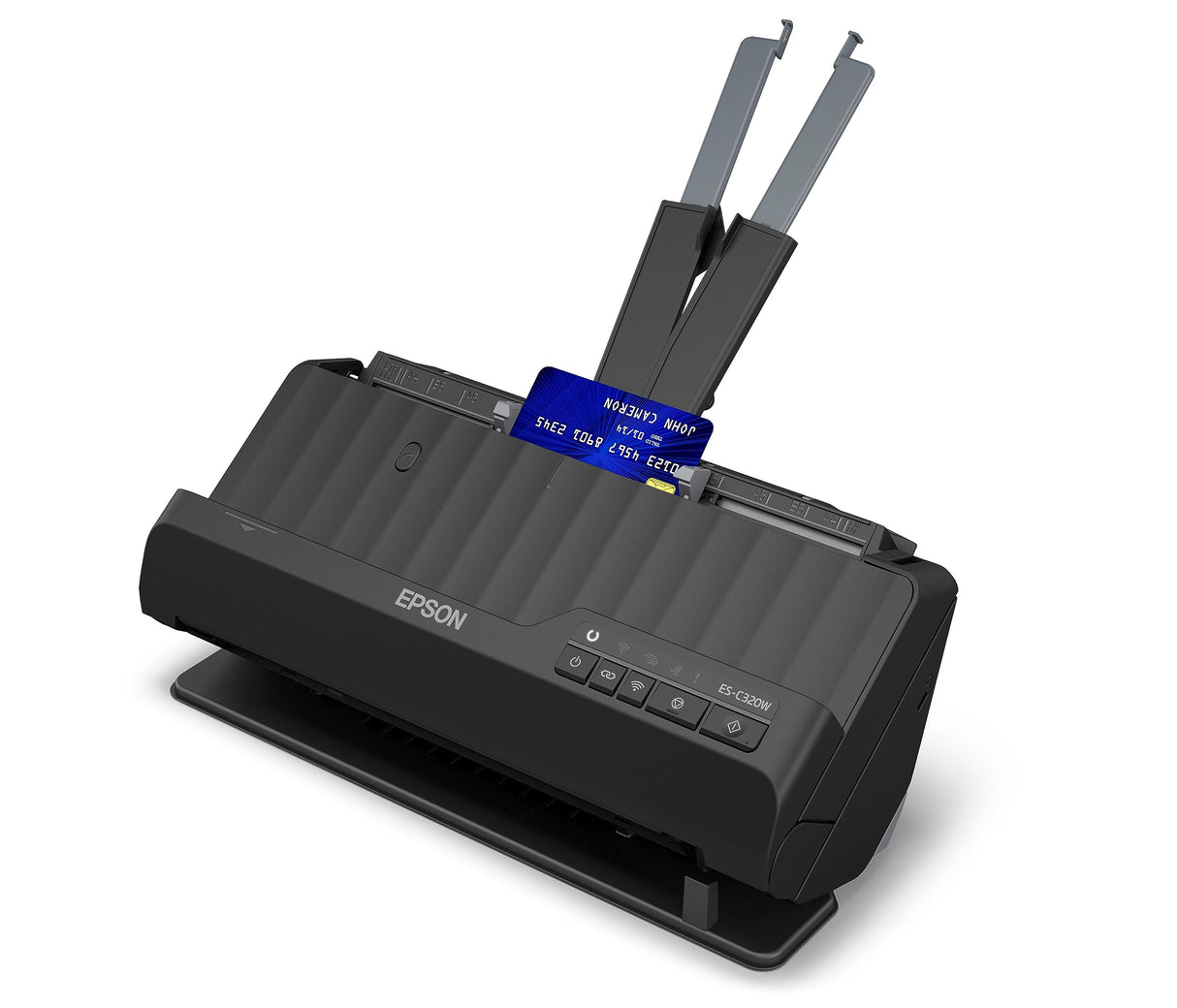 EPSON ES-C320W, Escáner Vertical de Documentos A4, USB, WiFi, Alimentador Automático de Documentos, escaneado Doble Cara (dúplex), Color Negro