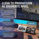Elgato Stream Deck MK.2 – Controlador de estudio, 15 teclas macro, activa acciones en apps y software como OBS, Twitch, YouTube y otros, funciona en Mac y PC, Color Negro