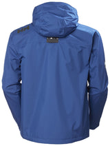 Helly Hansen Crew Hooded Midlayer Jacket Hombre, Azul (Black Logo), S