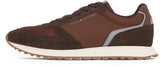 Tommy Hilfiger Runner Sneaker Hombre New Eva Mix Flag Calzado, Marrón (Ebony Brown), 43