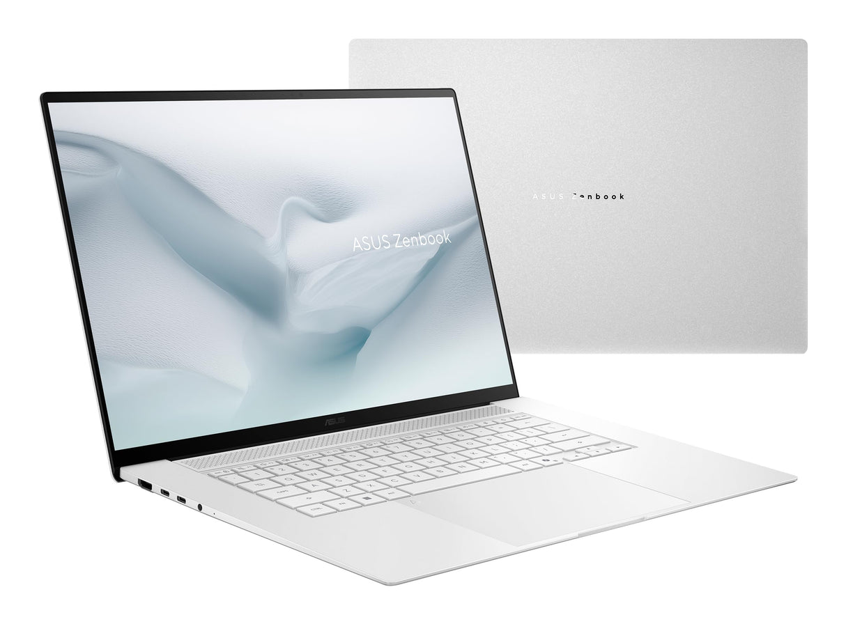 ASUS Zenbook S16 OLED UM5606GA-SR340W Copilot+ PC - Ordenador Portátil 16" 3K 120Hz (AMD Ryzen AI 9 465, 32GB RAM, 1TB SSD, Radeon 880M, Windows 11 Home) Blanco Escandinavo - Teclado QWERTY español