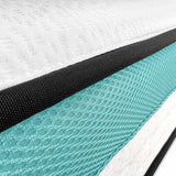amuéblate online - Colchón viscoelástico 180x200 cm, Flow Nature Multicapa, Altura 24 cm, Firmeza Media/Alta, Tratamiento antiácaros, antibacterias e hipoalergénico. Fabricado en España