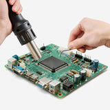 VEVOR Estación de Retrabajo de Aire Caliente SMD Digital 1000 W, 99 Niveles, 3 Canales Preestablecidos y 3 Boquillas de Aire Caliente para Reparar Dispositivos Electrónicos, 187 x 171 x 149 mm