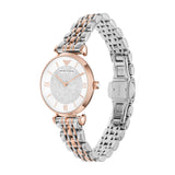 Emporio Armani Reloj Analógico para Mujer de Cuarzo AR1926 Multicolor (Oro rosa/Plata)