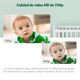 LeapFrog LF915HD Baby Surveillance Camera with Night Light 5" HD Screen Baby Monitor with Camera, 360° Translation and Tilt, 8X Zoom, Night Vision, Smart Sensor