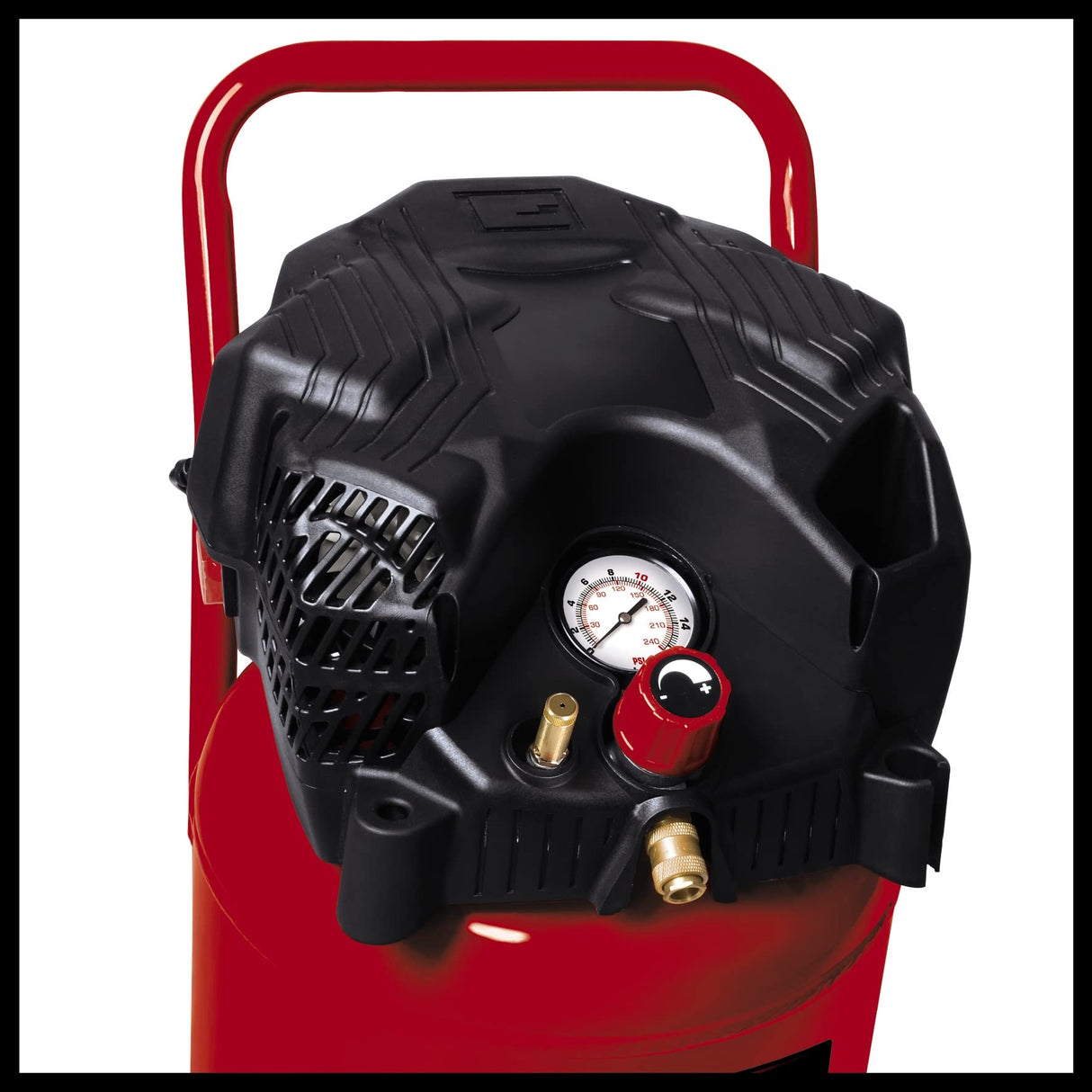 Einhell Compresor (1500 W, bajo nivel de aceite y mantenimiento, reductor de presión, manómetro)