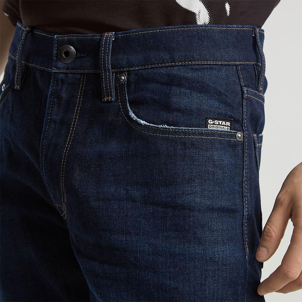G-STAR Mosa Straight Jeans Hombre, Azul (Worn In Hourglass D23692-c052-g843), 32W / 36L