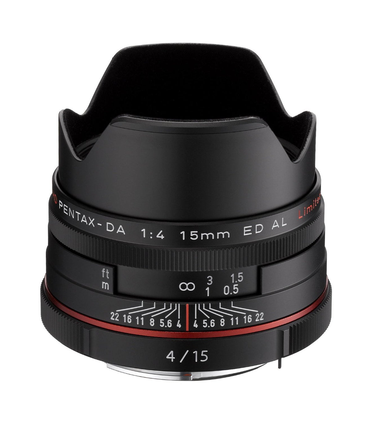 Pentax HD Pentax-DA 15 mmF/4 ED AL Limited Lente Negro