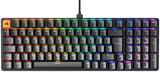 Glorious Gaming GMMK 2 Full Size (96%) - Teclado gaming mecánico, carcasa de aluminio, personalizable, keycaps dobles, switches Glorious Fox, RGB, distribuciones QWERTY español - Negro
