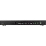StarTech.com Switch Multiplicador de Vídeo HDMI Matriz de 4x4 con Audio y Control por Ethernet, Vídeo de 4K a 60H, Divisor HDMI 2.0 de Montaje en Rack con Mando a Distancia (VS424HD4K60)