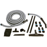 Quick Click - Juego de adaptadores de recogida de polvo para herramientas eléctricas multimarca y accesorios de aspiradora de limpieza completa con manguera de 30 pies para aspiradoras húmedas y secas