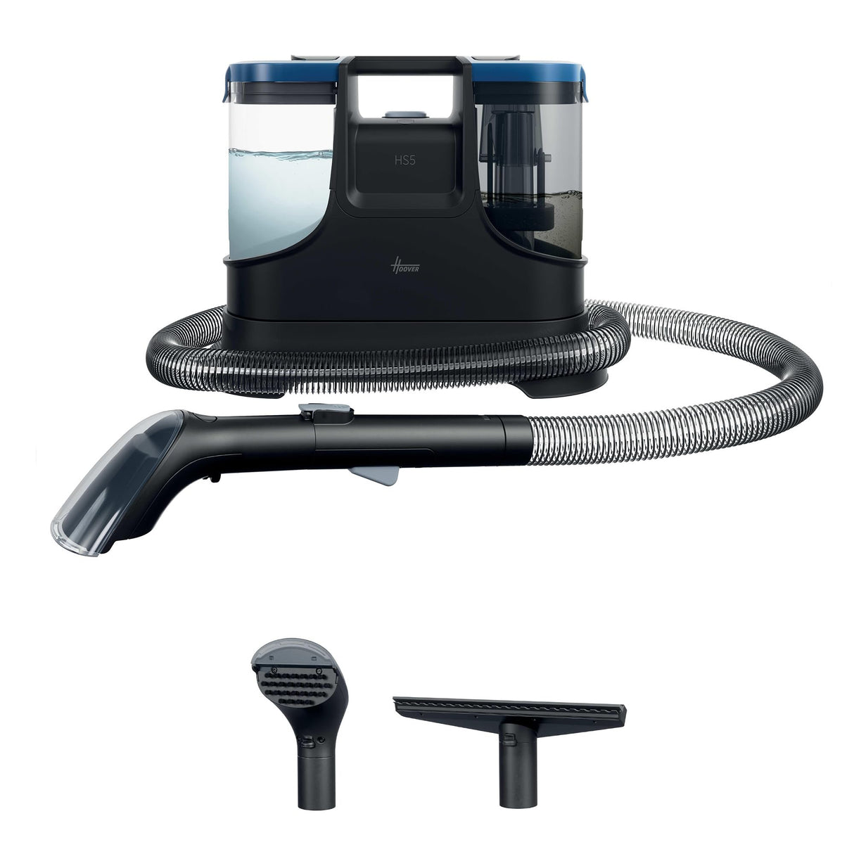 Hoover SpotCleaner Aspirador Limpiador de Manchas - Lava y Seca Alfombras, Tapicerías, Asientos de Coche y Cristales, Accesorio para Ventanas, Depósito 1,5L, 400W, Ideal para Mascotas [HS500]