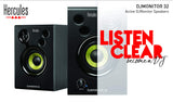 Hercules DJMonitor 32 - 2 altavoces activos de monitorización de 15 vatios RMS