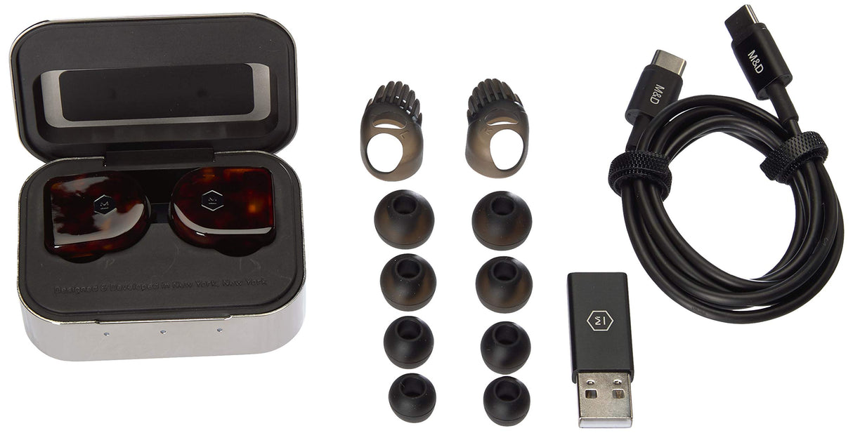 Master & Dynamic MW07 True Wireless - Auricular inalámbrico, color marrón