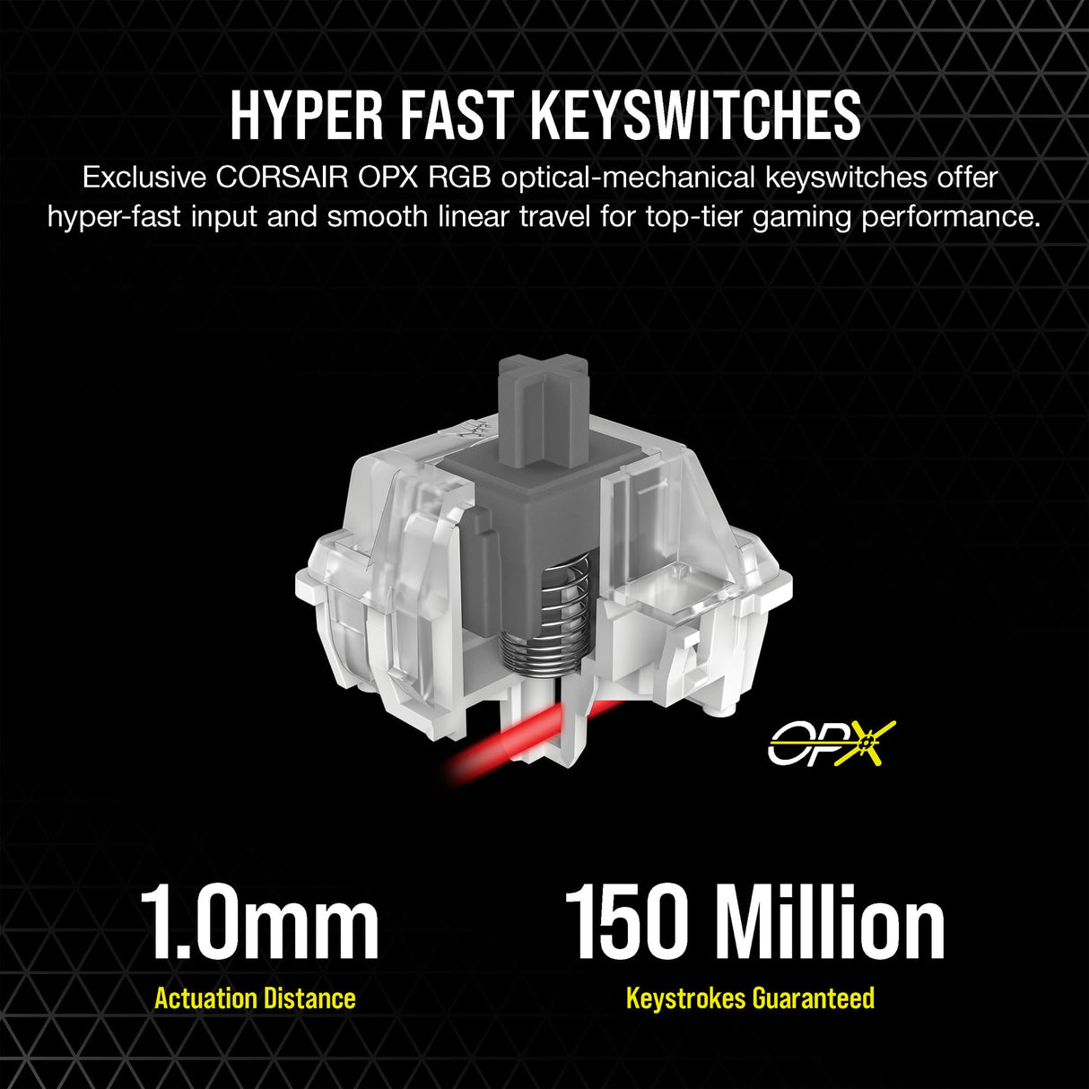Corsair K70 Pro RGB Teclado óptico mecánico con Cable - Interruptor Lineal OPX - Teclas PBT de Doble Disparo - Compatible con iCUE - QWERTZ DE - PC, Xbox - Negro