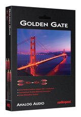AudioQuest Golden Gate RCA - Cables de Audio (0,6 m, 2 x RCA, 2 x RCA) Negro