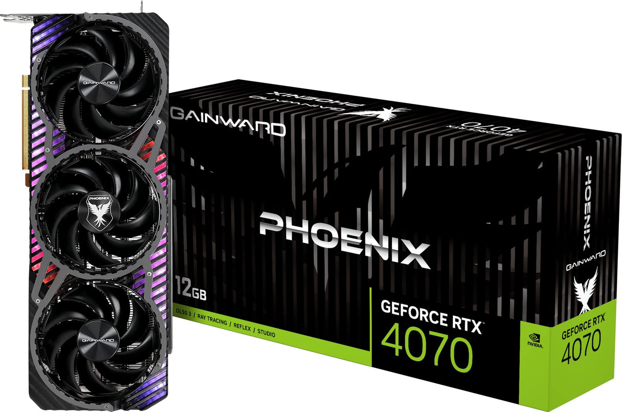 Gainward GeForce RTX 4070 Phoenix GS Grafikkarte - 12GB GDDR6X, 1x HDMI, 3X DP