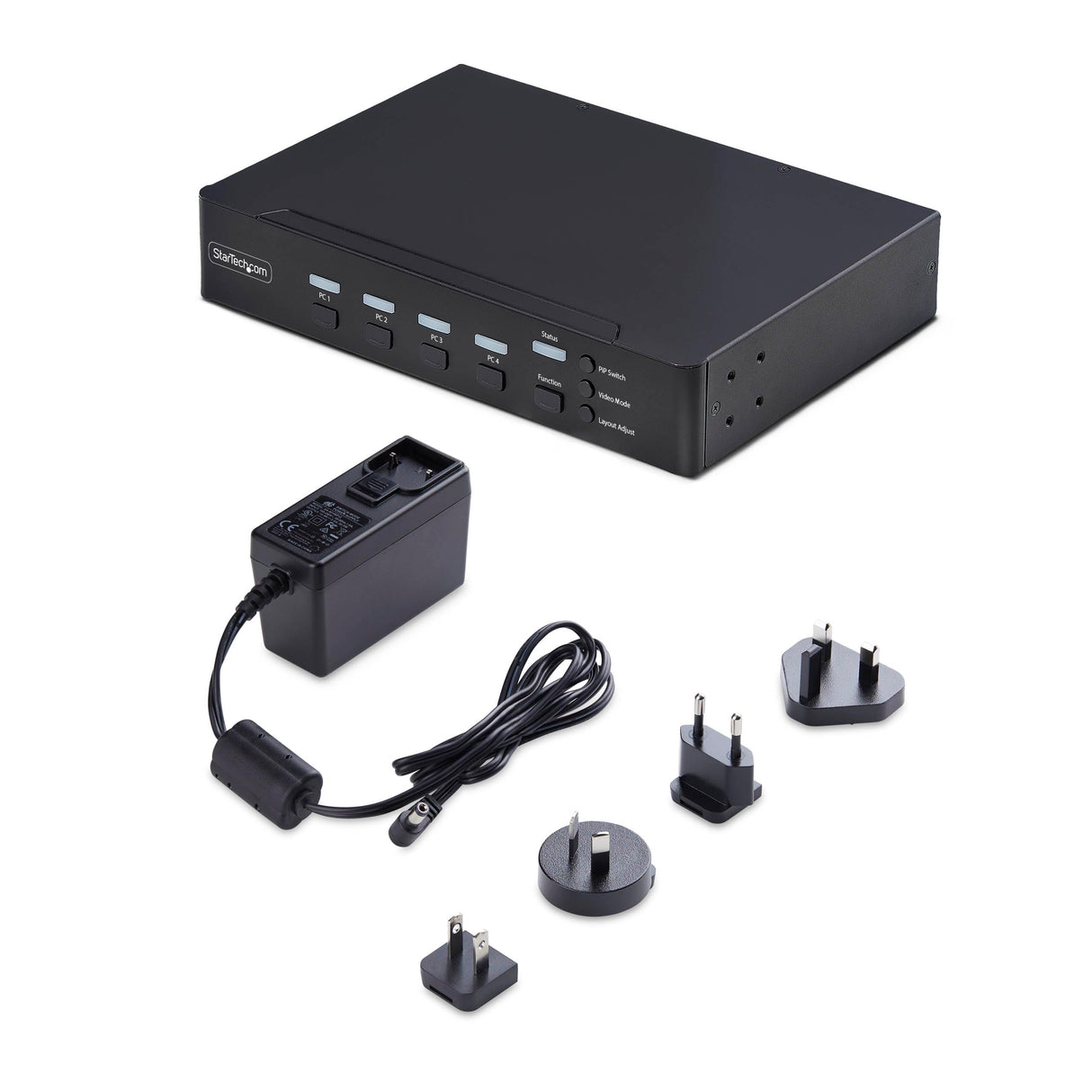 StarTech Switch KVM DisplayPort 4 Puertos Multivista Mouse Roaming 4K 60Hz