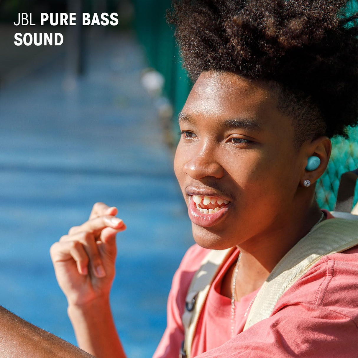 JBL Wave Buds 2, Auriculares True Wireless con cancelación de Ruido Activa, Bluetooth, hasta 40 hrs de autonomía, Sonido Pure Bass, Smart Ambient, conexión multipunto, Blanco